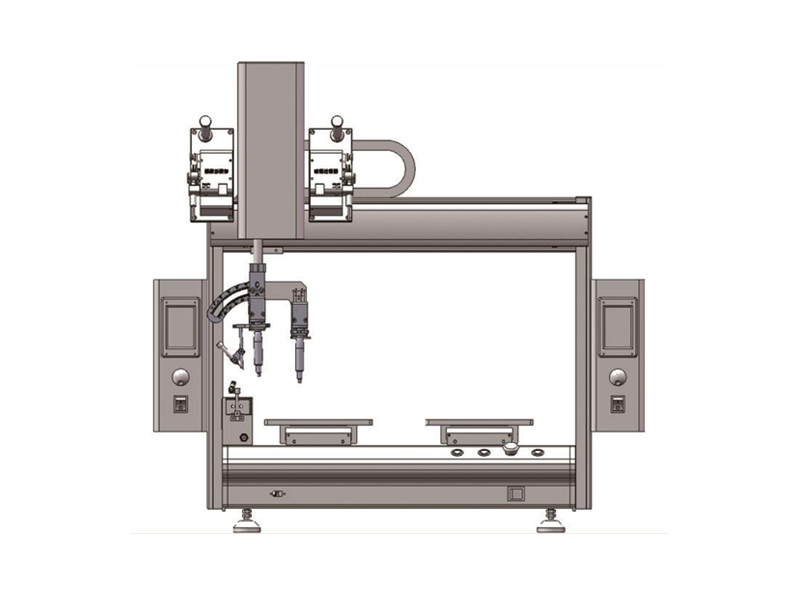 Double head automatic switching soldering machine